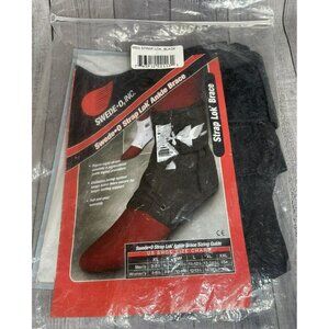 Swede-O Strap Lok Ankle Brace size Medium Black  - New